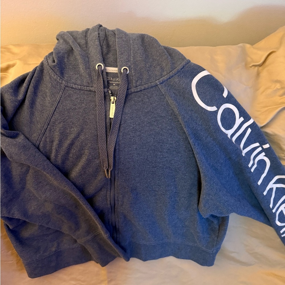 Calvin Klein Performance Heather Gray Hoodie